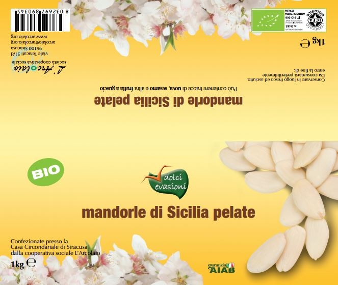 Mandorle di Sicilia pelate - 1 kg