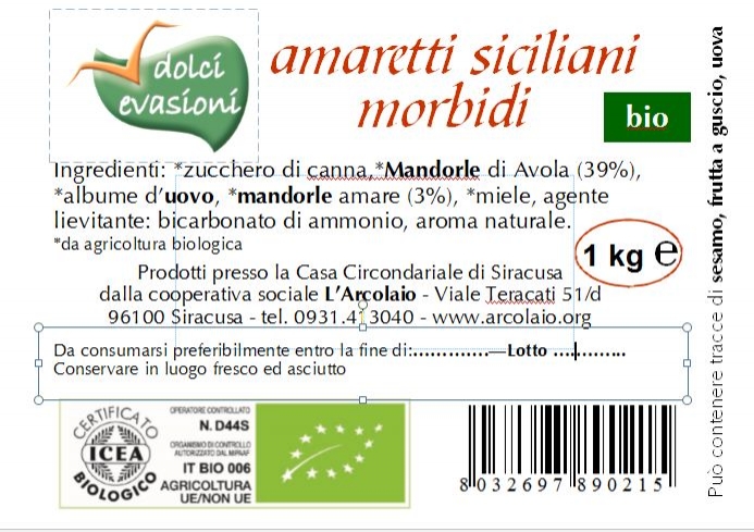 Amaretti siciliani morbidi - 1 kg