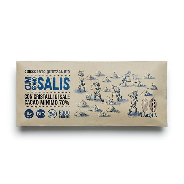 Chocolat CUM GRANO SALIS aux cristaux de sel marin - tablette de 60 g