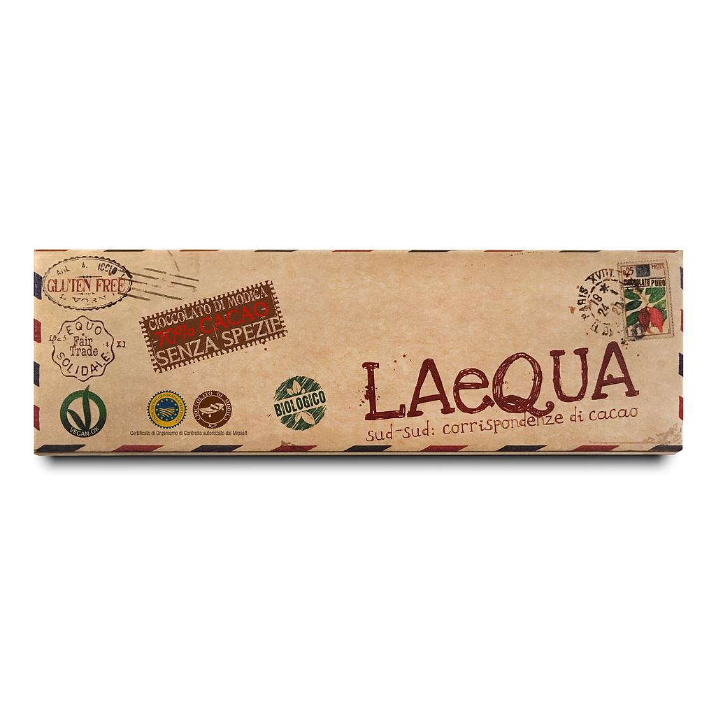 Chocolat LAeQUA sans épice 70% BIO - tablette de 60 g