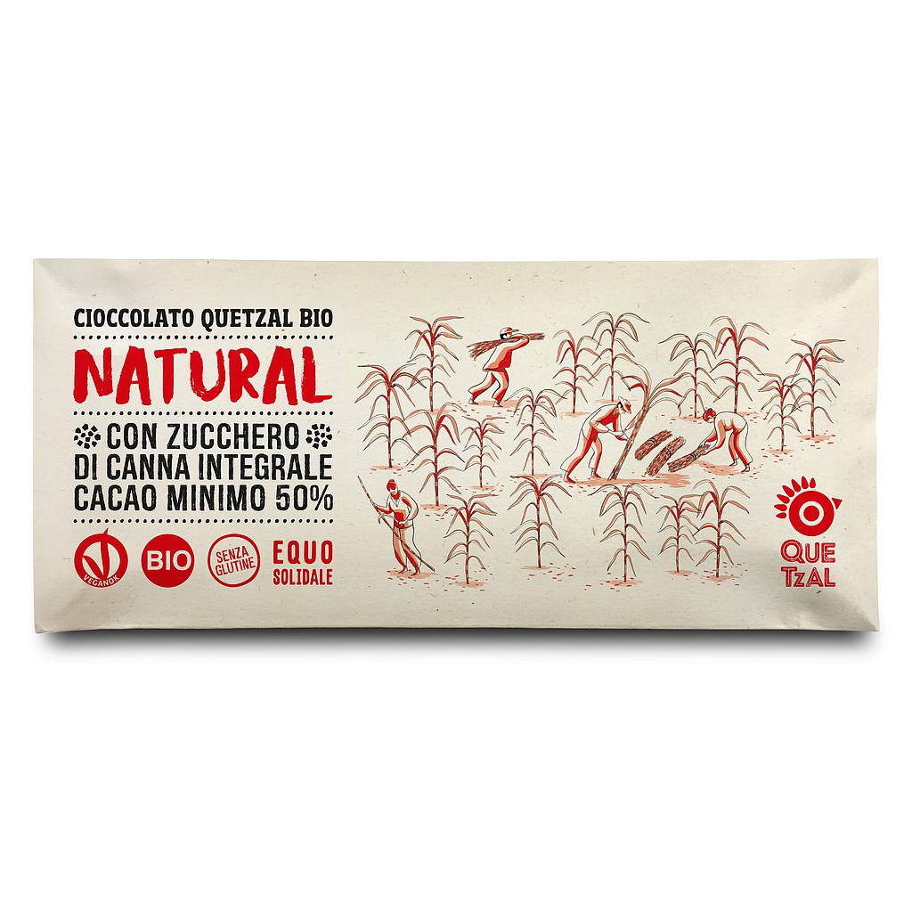 NATURAL - Cioccolata con zucchero Mascobado 50% cacao BIO - 60 g