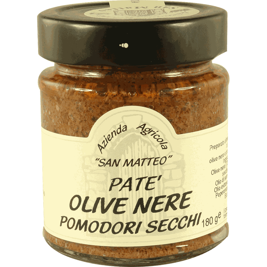 Patè di Olive Nere con Pomodori Secchi - 180 g